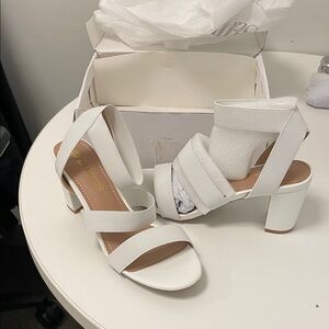 White Strappy Heels